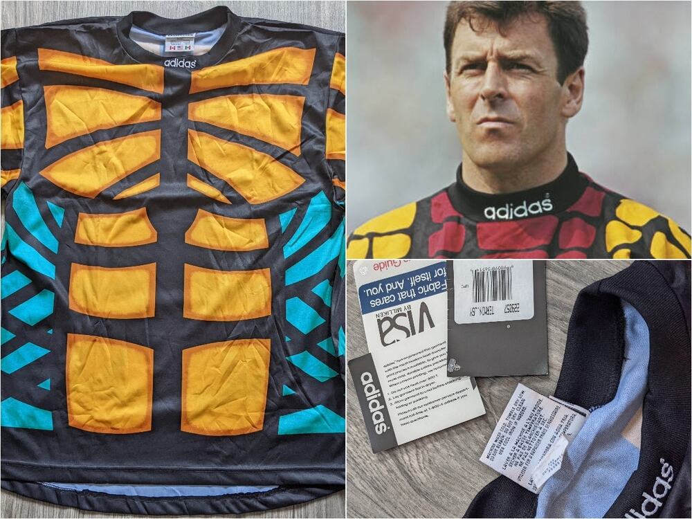 NEW 1994 ADIDAS Goalkeeper Predator football jersey World Cup L Soccer orange US